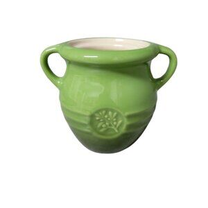 Le Creuset Green Stoneware Vase